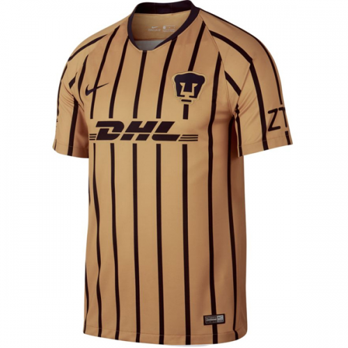 UNAM 18/19 Away Soccer Jersey Shirt Gold