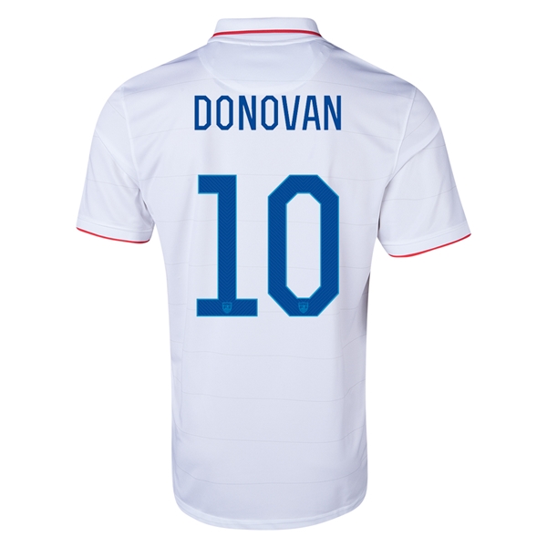 2014 USA #10 DONOVAN Home White Soccer Jersey Shirt