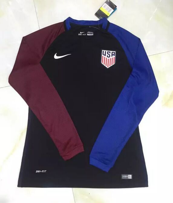 USA 2016/17 Long Sleeve Aawy Soccer Jersey