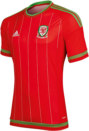 Wales 2015-16 Home Soccer Jersey